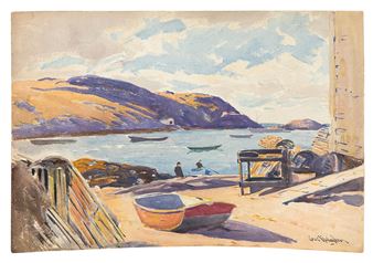 Monhegan Harbor. - Sears Gallagher