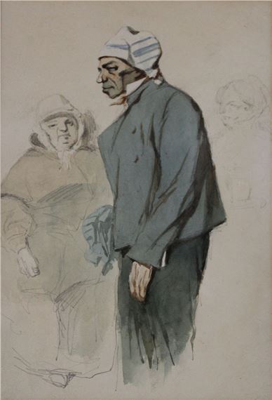 Couple of peasants by Henry Monnier