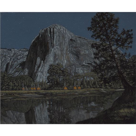 Moonlight on El Capitan by Bradley W. Giles, 2021