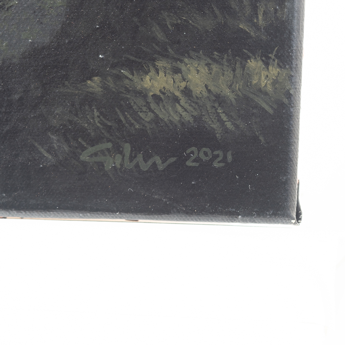 Artwork by Bradley W. Giles, Moonlight on El Capitan, Made of oil on canvas