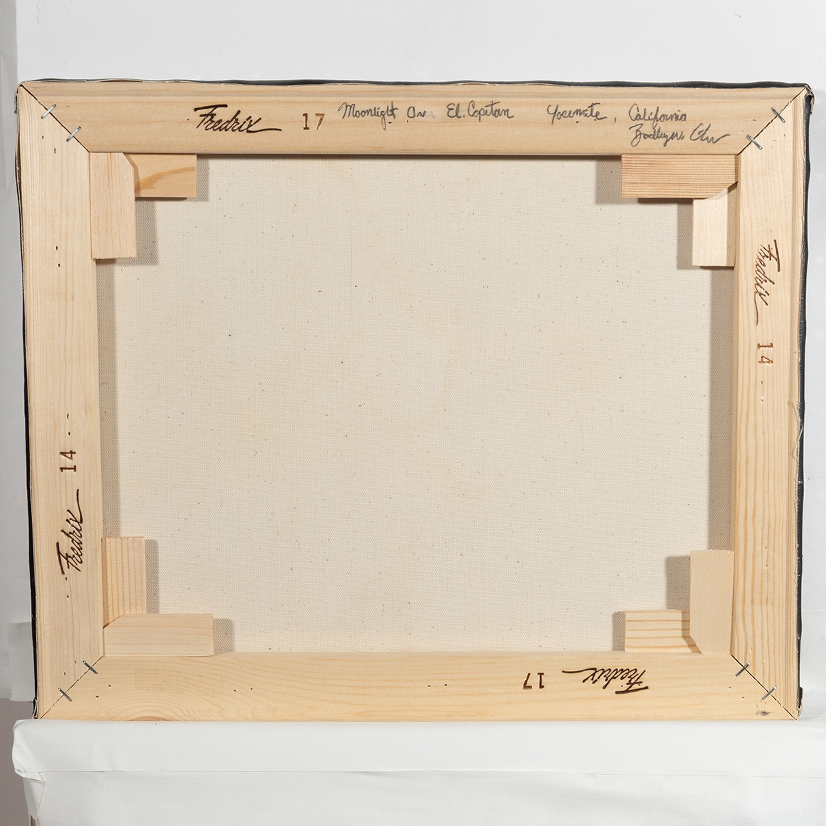 Artwork by Bradley W. Giles, Moonlight on El Capitan, Made of oil on canvas