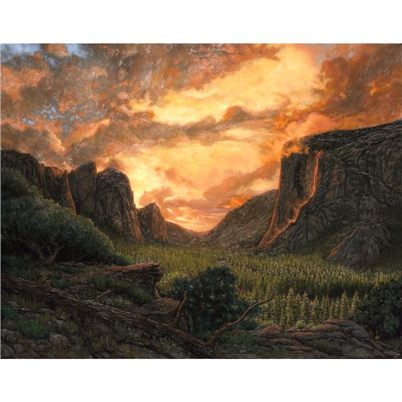 El Capitan Firefall, Yosemite, CA by Bradley W. Giles, 2021