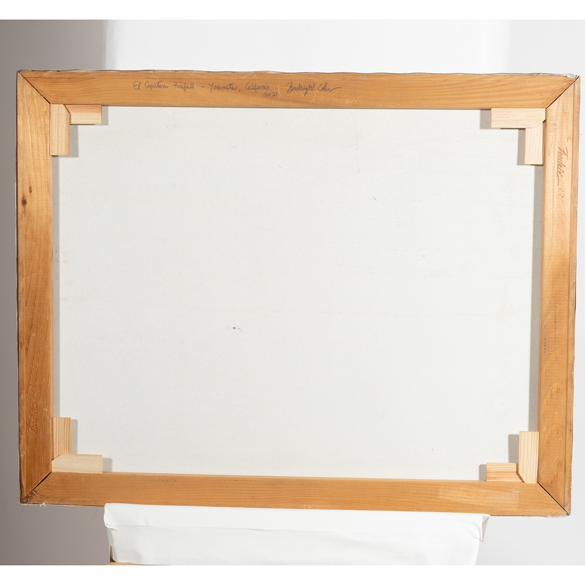 Artwork by Bradley W. Giles, El Capitan Firefall, Yosemite, CA, Made of oil on canvas