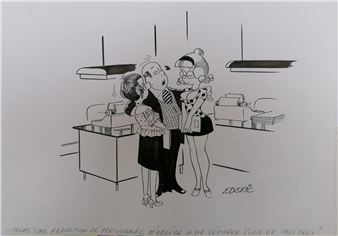 REDUCTION OF THE STAFF; Alas a reduction of the staff obliges me to separate me from one of you two! - Christian Cruveiller