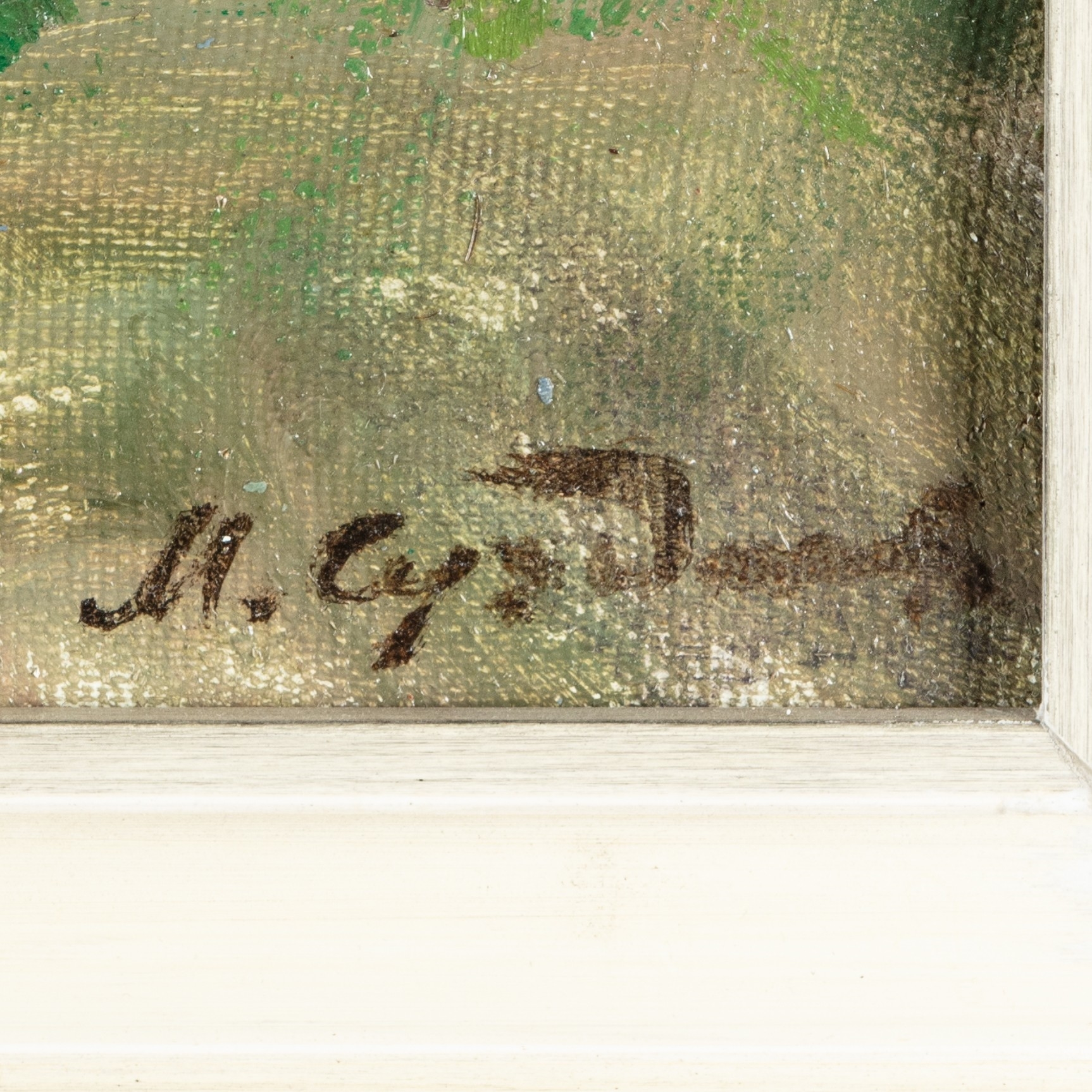 Artwork by G. Seifert, Fishermen in moonlight, Made of oil