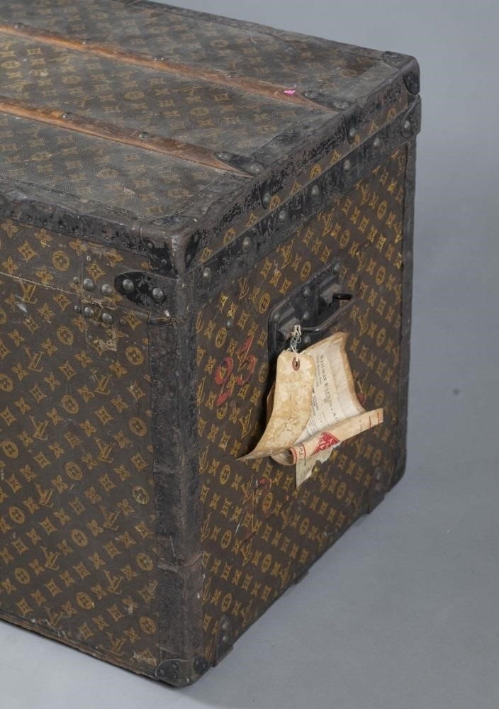 LOUIS VUITTON, STEAMER TRUNK POSSIBLY FROM THE COLLECTION OF LOUIS COMFORT  TIFFANY, Design, 20th Century Design