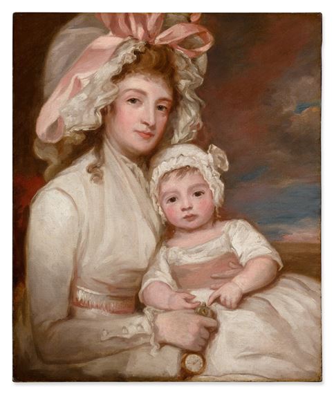 Mrs. Agnes Ainslie (1761-1796) and her son Henry by George Romney