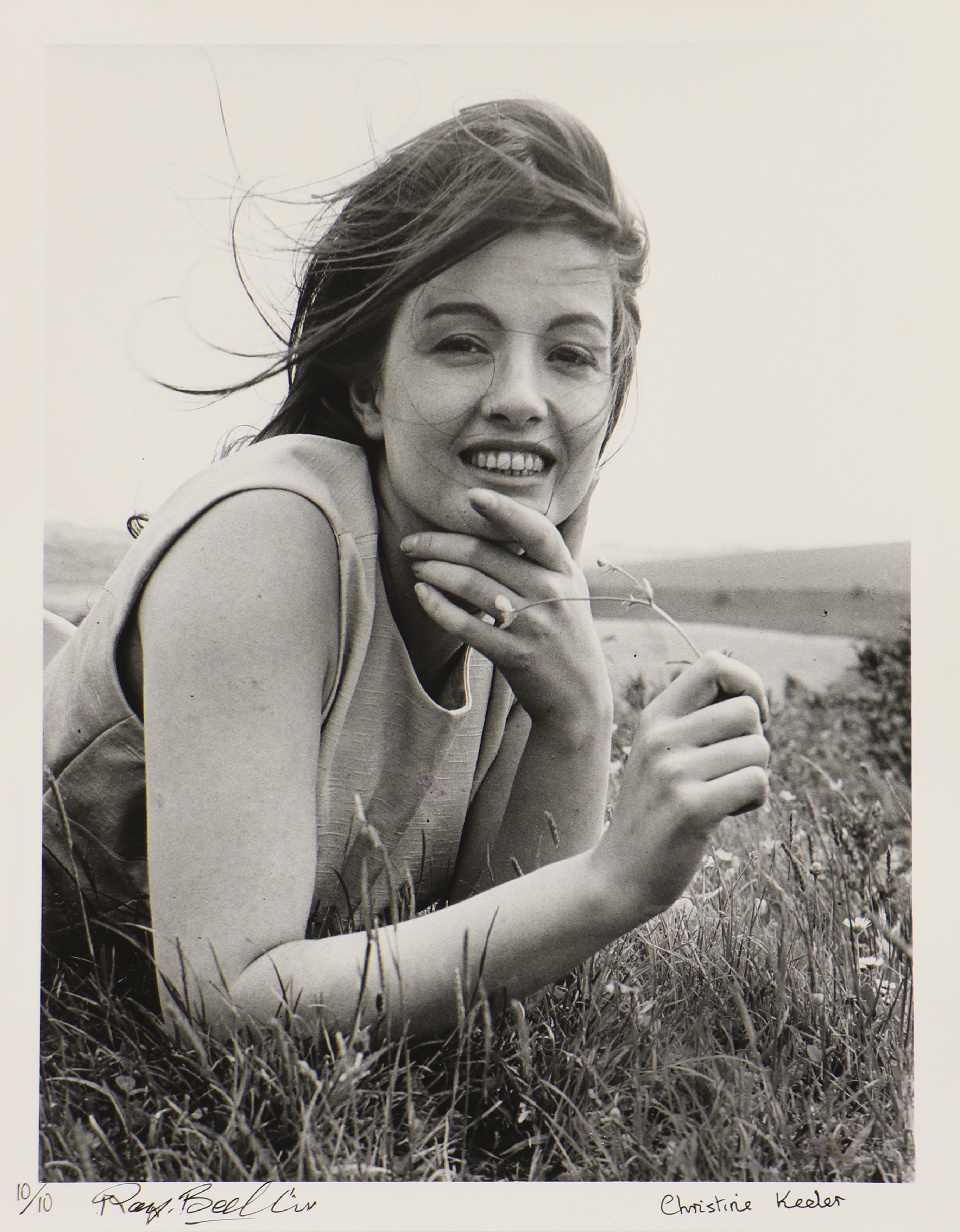Christine Keeler Freedom First Day Out Of Prison Lying In A Field Mutualart