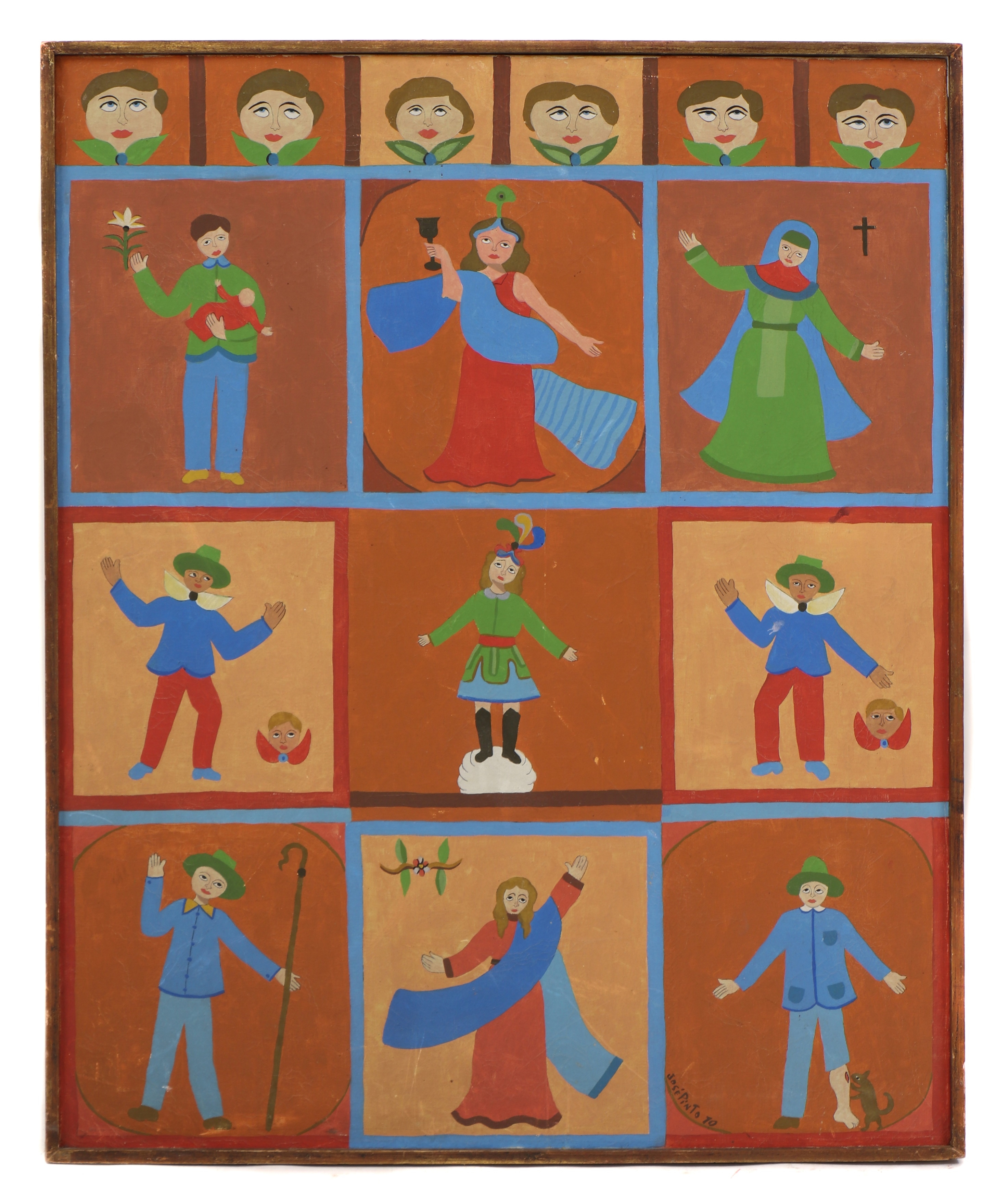 José Pinto | Folk art scenes (1970) | MutualArt
