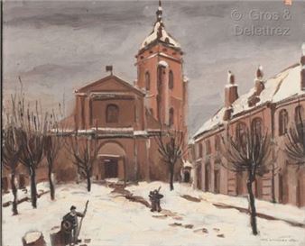 Snow on the city - Paul-Louis Lavalley