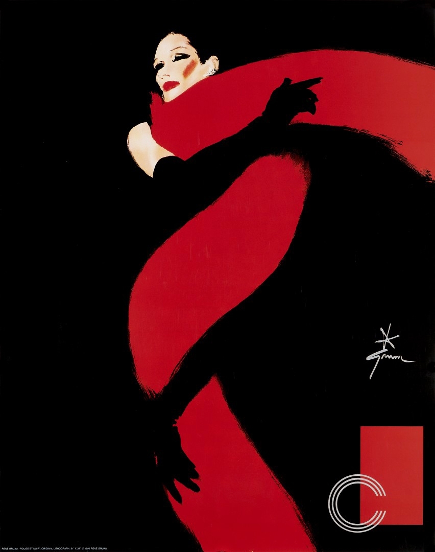 Rouge et noir by René Gruau, 1990