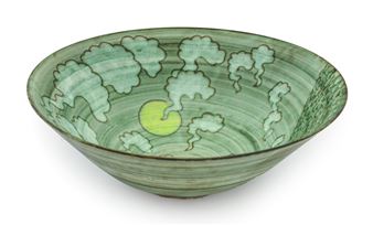 Tessa Fuchs (1936-2012): A Large "Cliffs" Earthenware Bowl - Tessa Fuchs