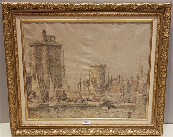 The towers of the port of La Rochelle, by Fernand Laval