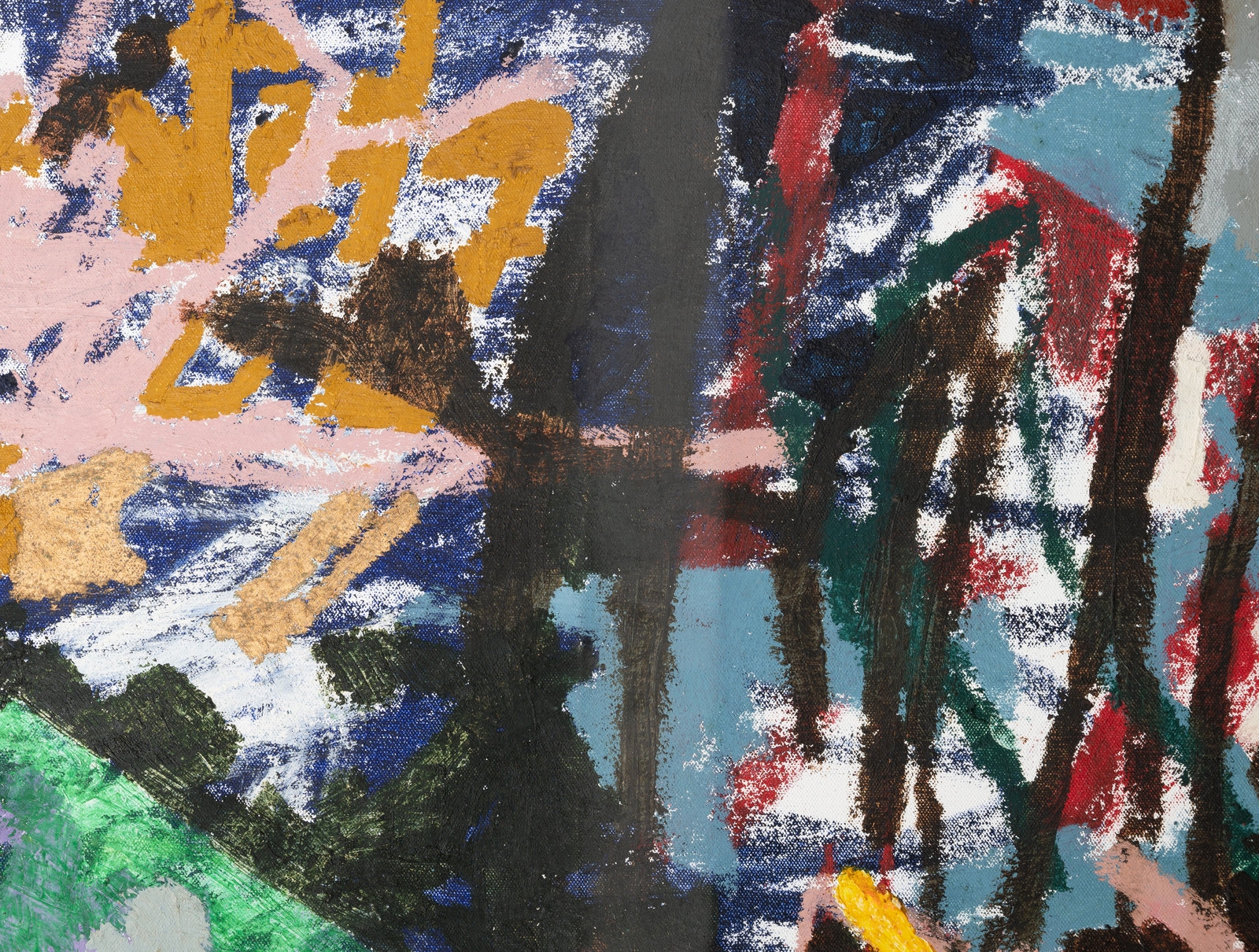 Artwork by William Anastasi, Untitled (Bababad XI), Made of acrylic on canvas