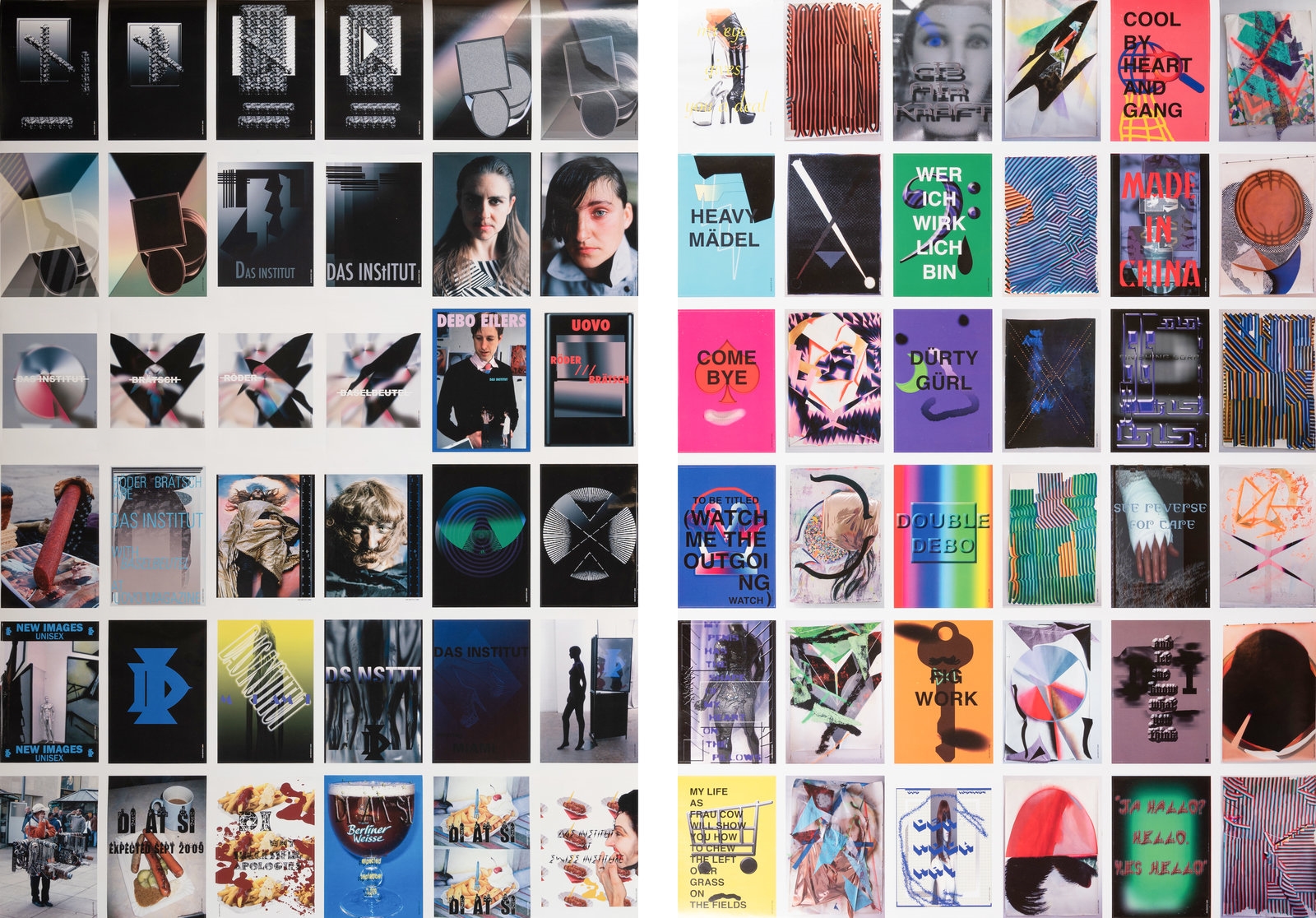 Artwork by Das Institut, Unitled, Made of printed sheets of stickers