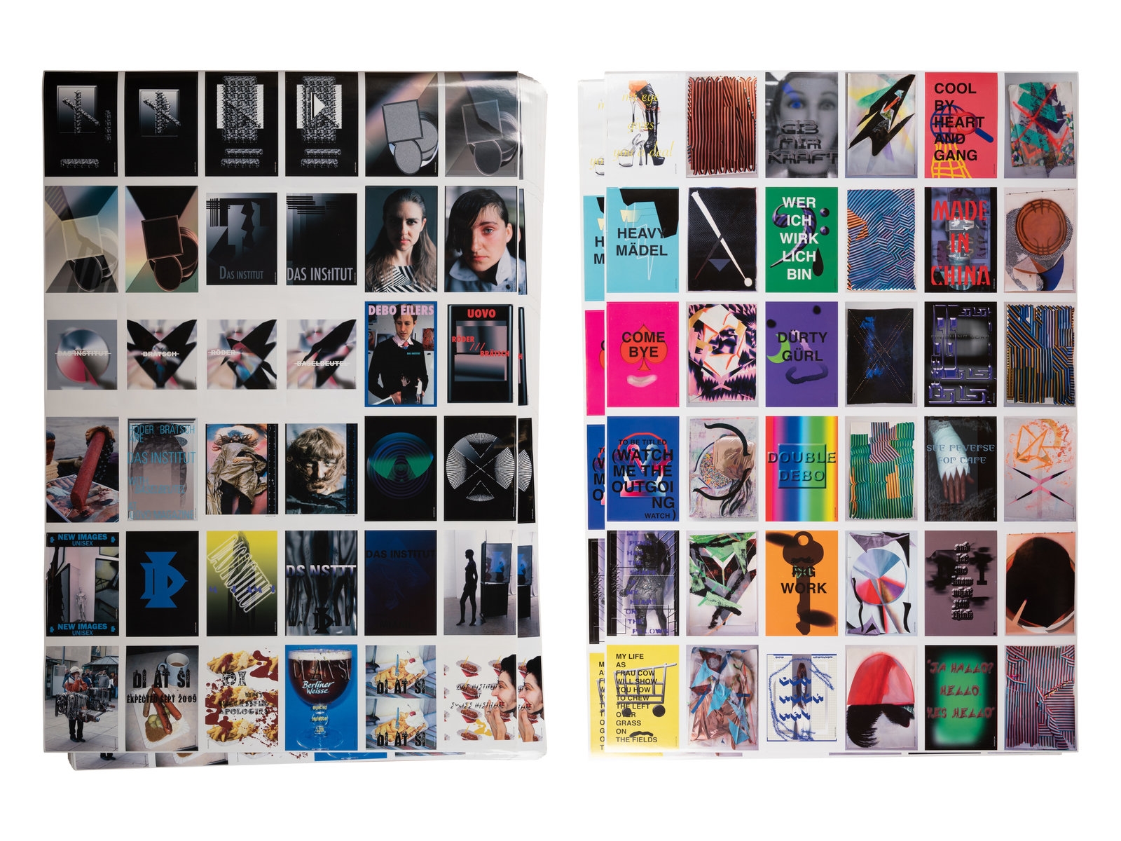 Artwork by Das Institut, Unitled, Made of printed sheets of stickers