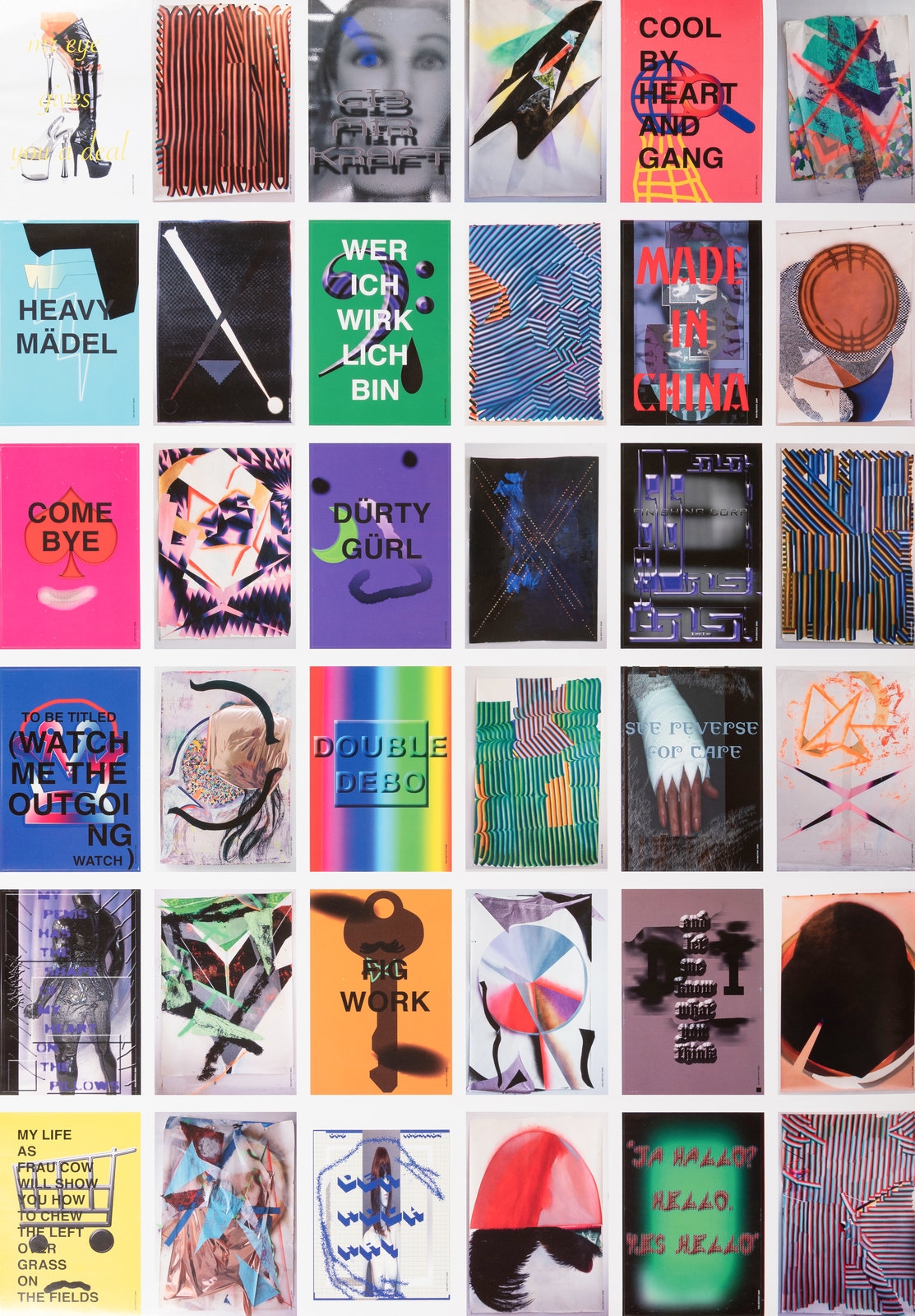 Artwork by Das Institut, Unitled, Made of printed sheets of stickers