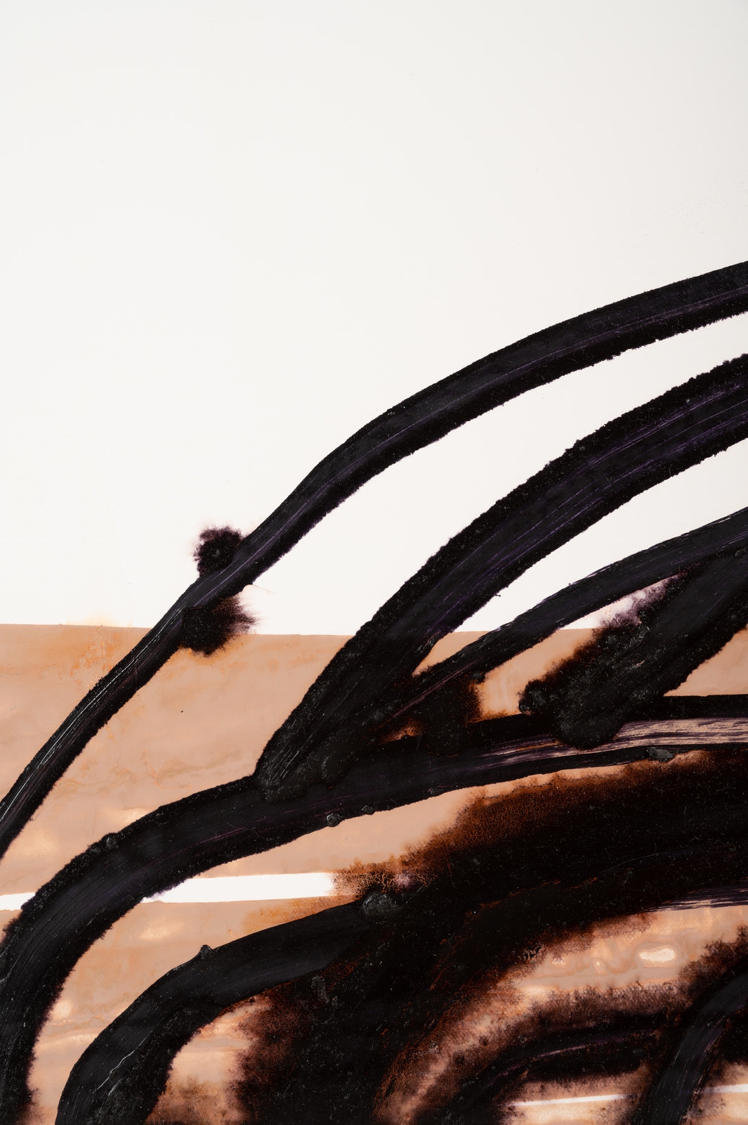 Artwork by Rita Rubas, Loops and Dot, Made of acrylic and gouache on canvas