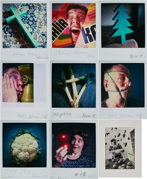 Mixed Lot of 9 Photographs. by Anna & Bernhard Blume, 1981-1997
