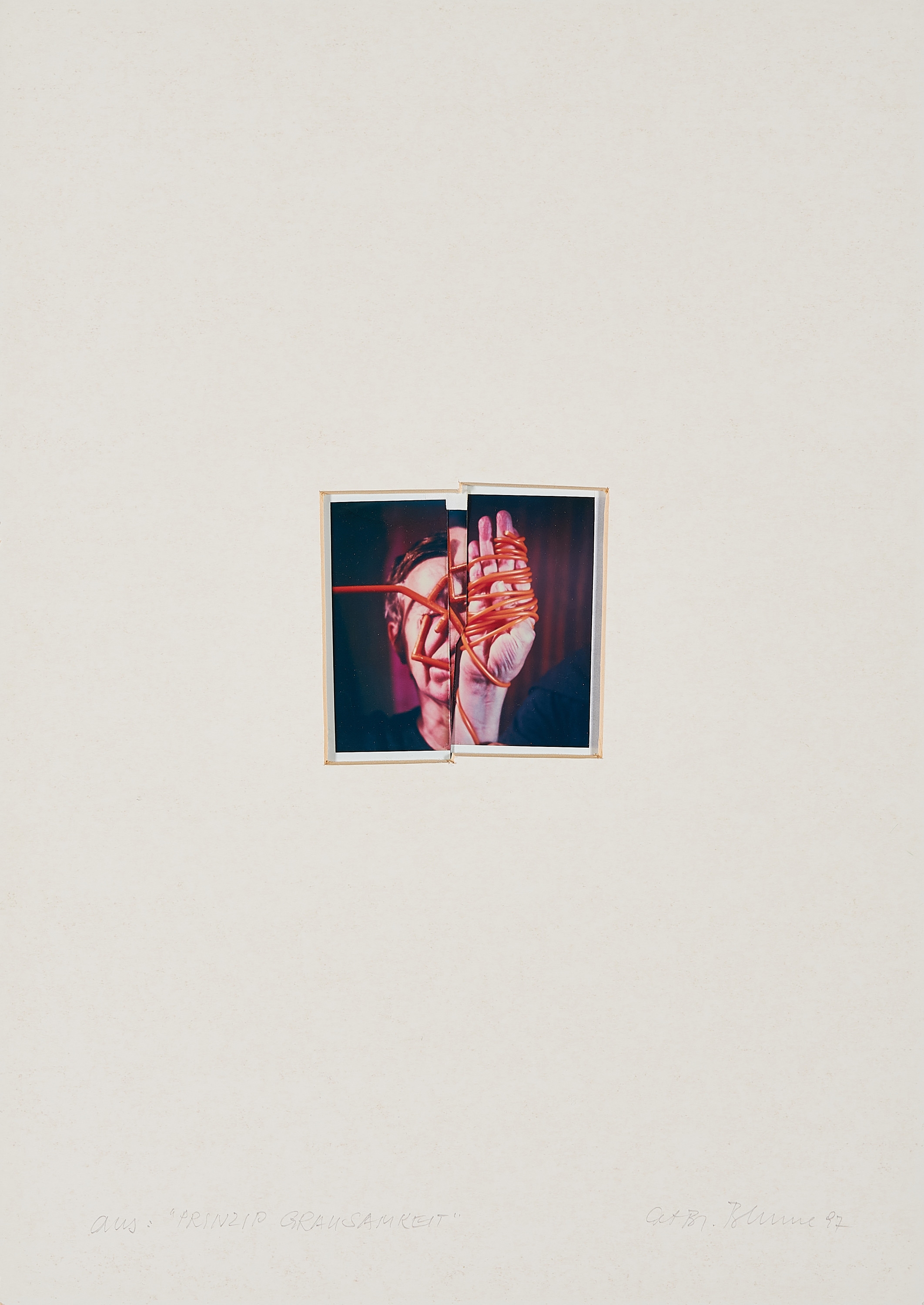 Artwork by Anna & Bernhard Blume, Mixed Lot of 5 Polaroids (From: Prinzip Grausamkeit)., Made of Polaroid