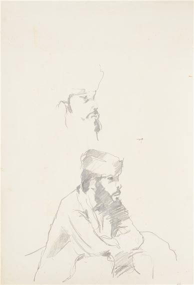Double Portrait of Bearded Man