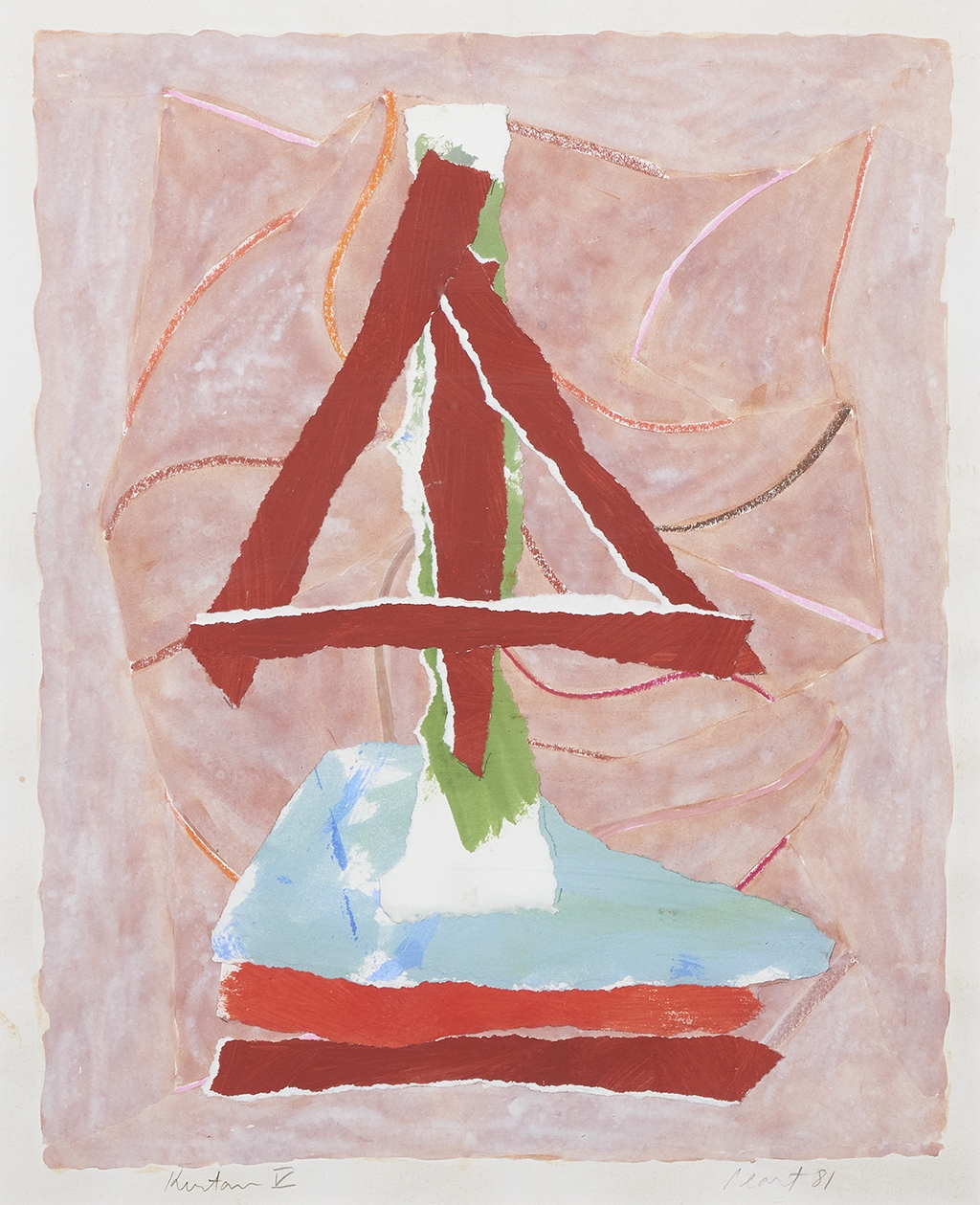 Artwork by John Peart, Kurtan V, Made of collage