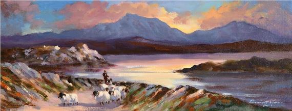 Shepherd Near Dingle, Co. Kerry by William Cunningham