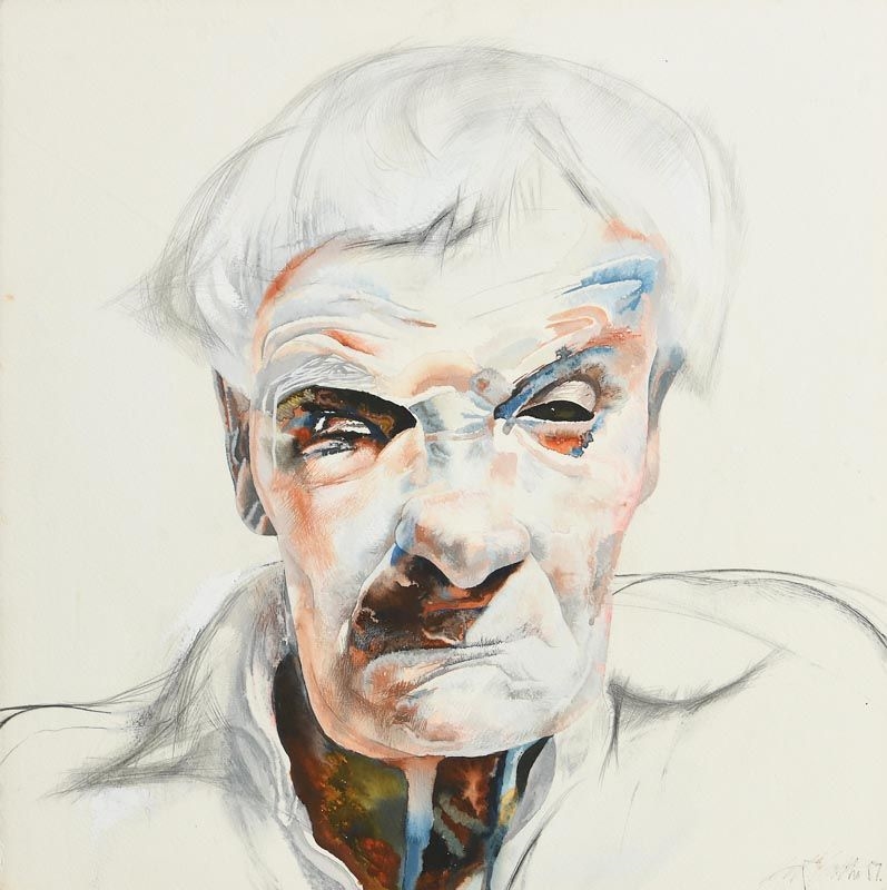 Jack Crabtree Portrait of Francis Stewart (1987) MutualArt