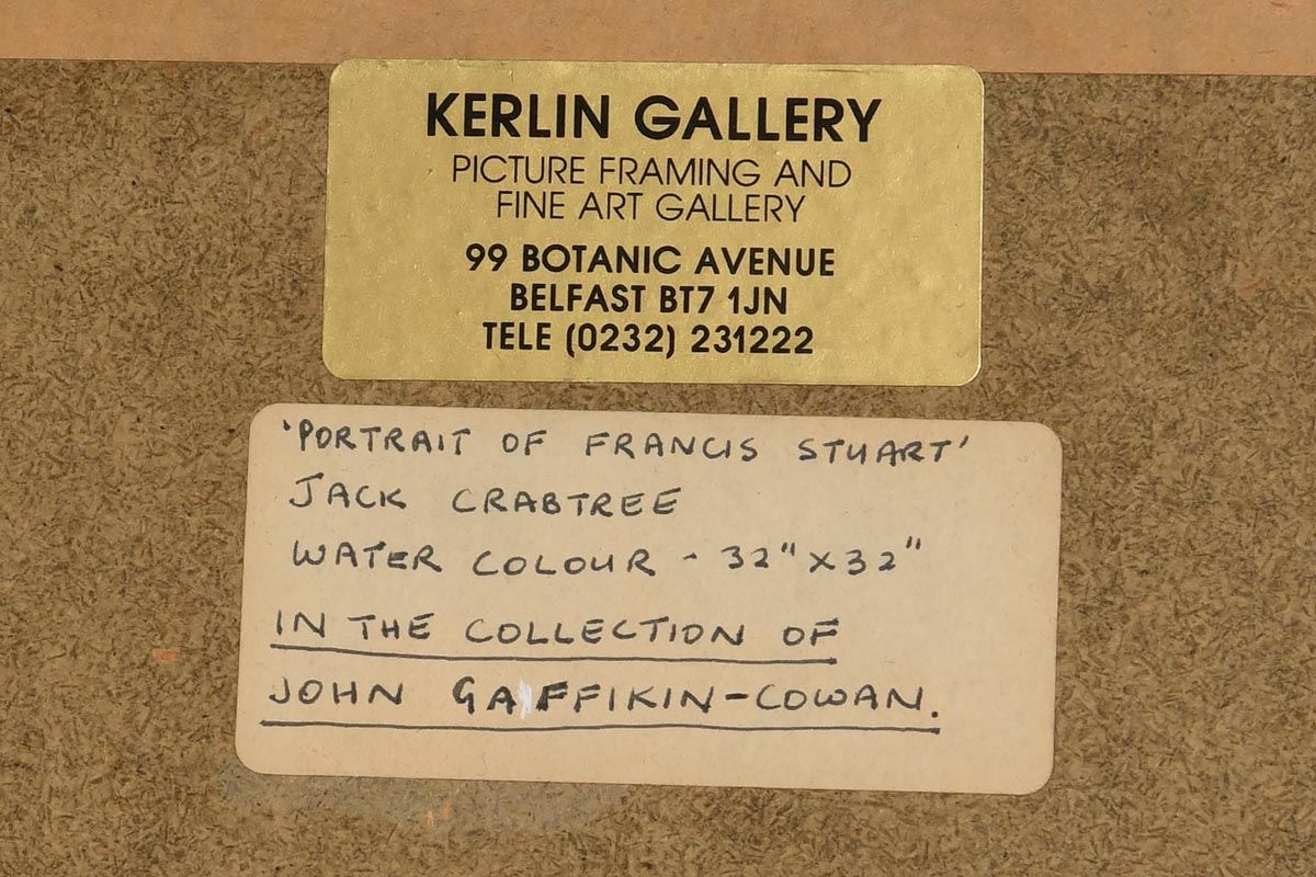 Jack Crabtree Portrait of Francis Stewart (1987) MutualArt