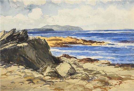 Rocky Foreshore, West of Ireland by Theodore James Gracey