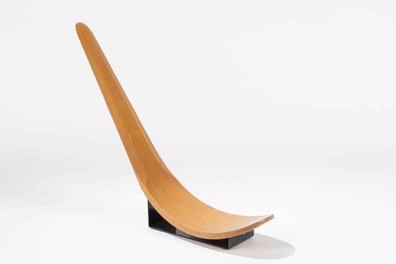 Artwork by Carlo Mo, Chip Chair, Made of steel