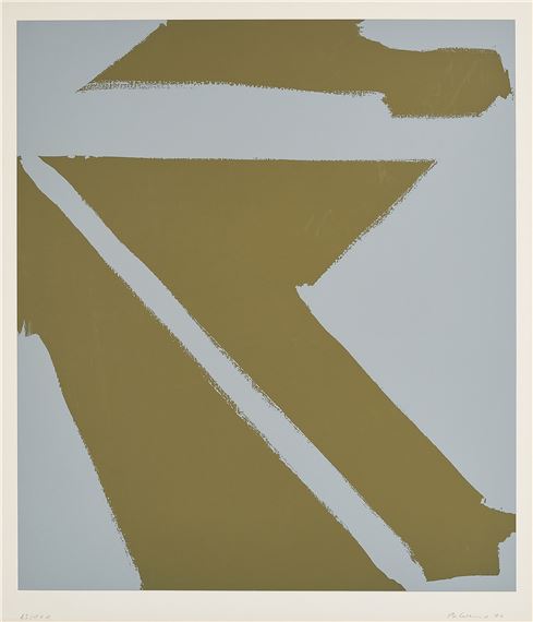 Oliv/Silber. by Blinky Palermo, 1971