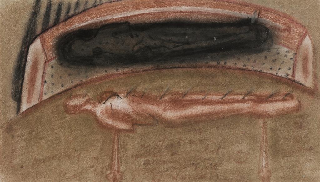 Artwork by C. Douglas, Untitled, Made of Pastel and charcoal on paper