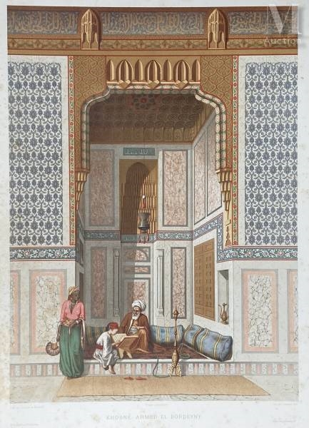 Artwork by Achille-Constant Prisse D'Avennes, L'Art Arabe d'après les Monuments du Kaire depuis le VIIe siècle jusqu'à la fin du XVIIIe Paris, veuve A. Morel et Cie