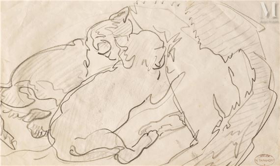 Gomi et ses petits by Nikolai Alexandrovich Tarkhoff, 1916