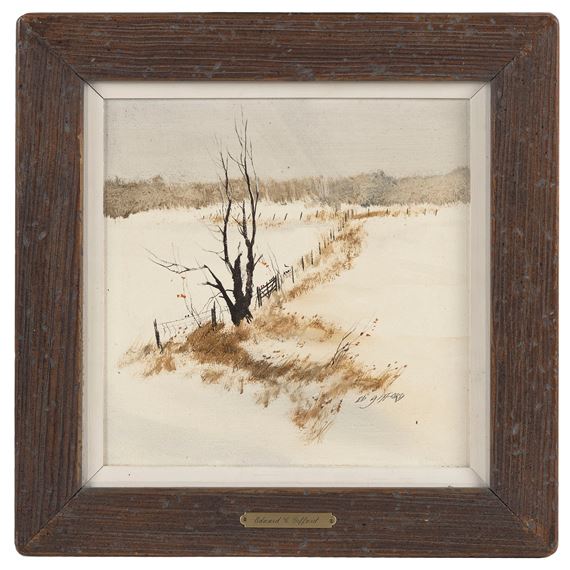 Winter landscape. - Edward C. Gifford