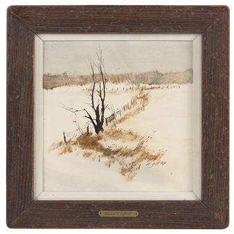 Winter landscape. - Edward C. Gifford