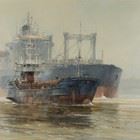 Ugly Duckling Departure by John Lines, 20th Century