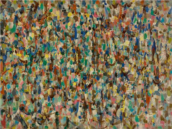 NON-OBJECTIVE PAINTING by Ralph Balson, 1958