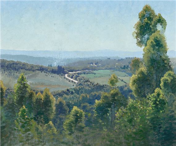 THE WHITE ROAD by Elioth Gruner, 1926