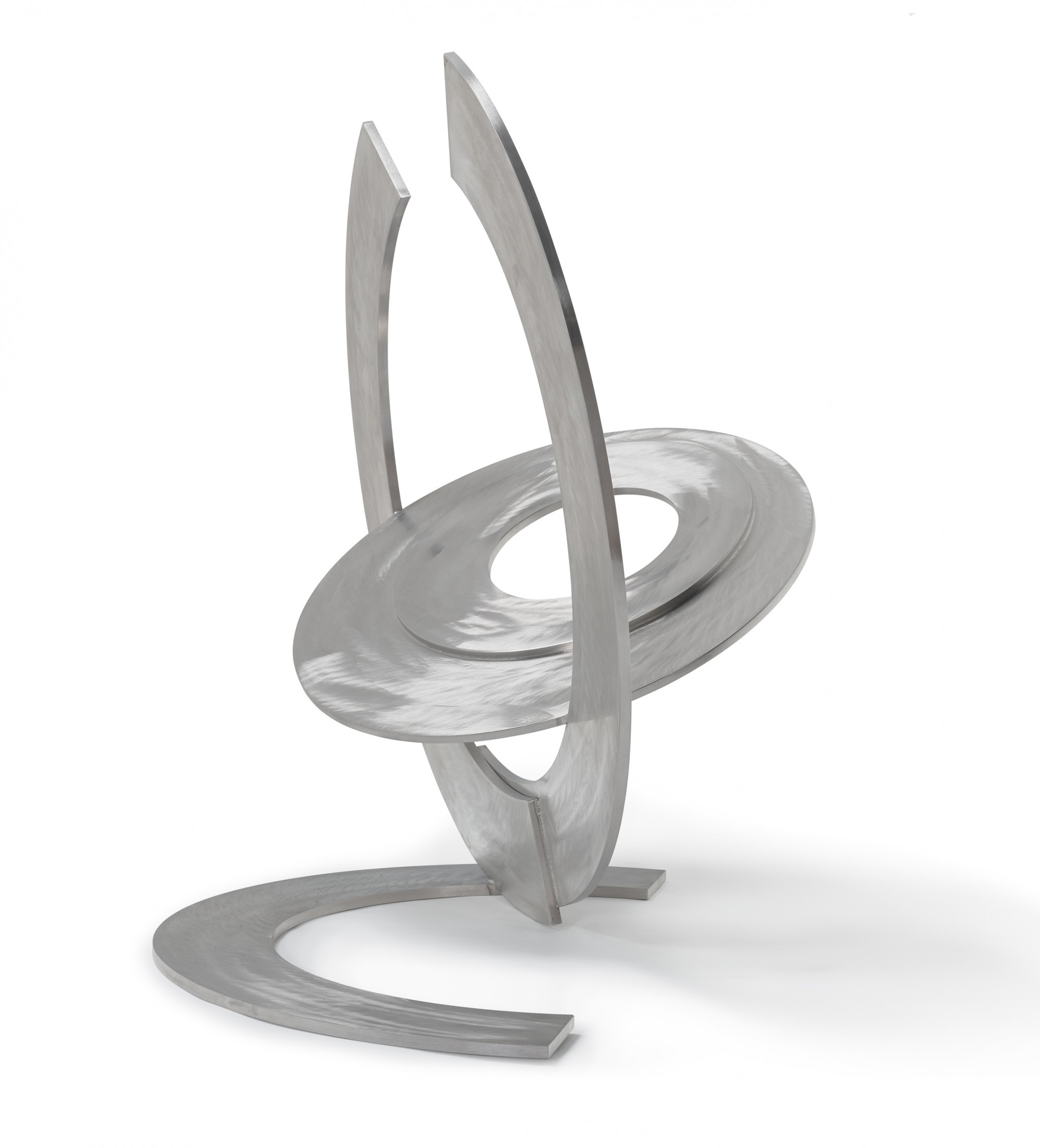 Artwork by Inge King, PLANET, Made of stainless steel