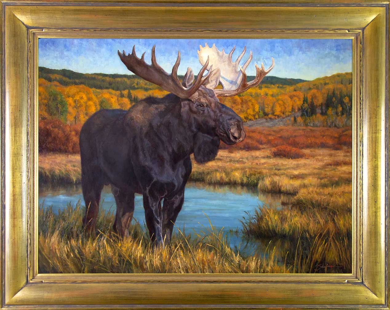 Artwork by Ryan Skidmore, King of the Marsh, Made of oil on canvas