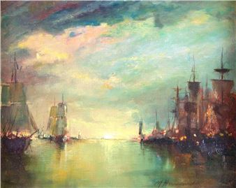 Sunset on the Port - Mauro Hernandez