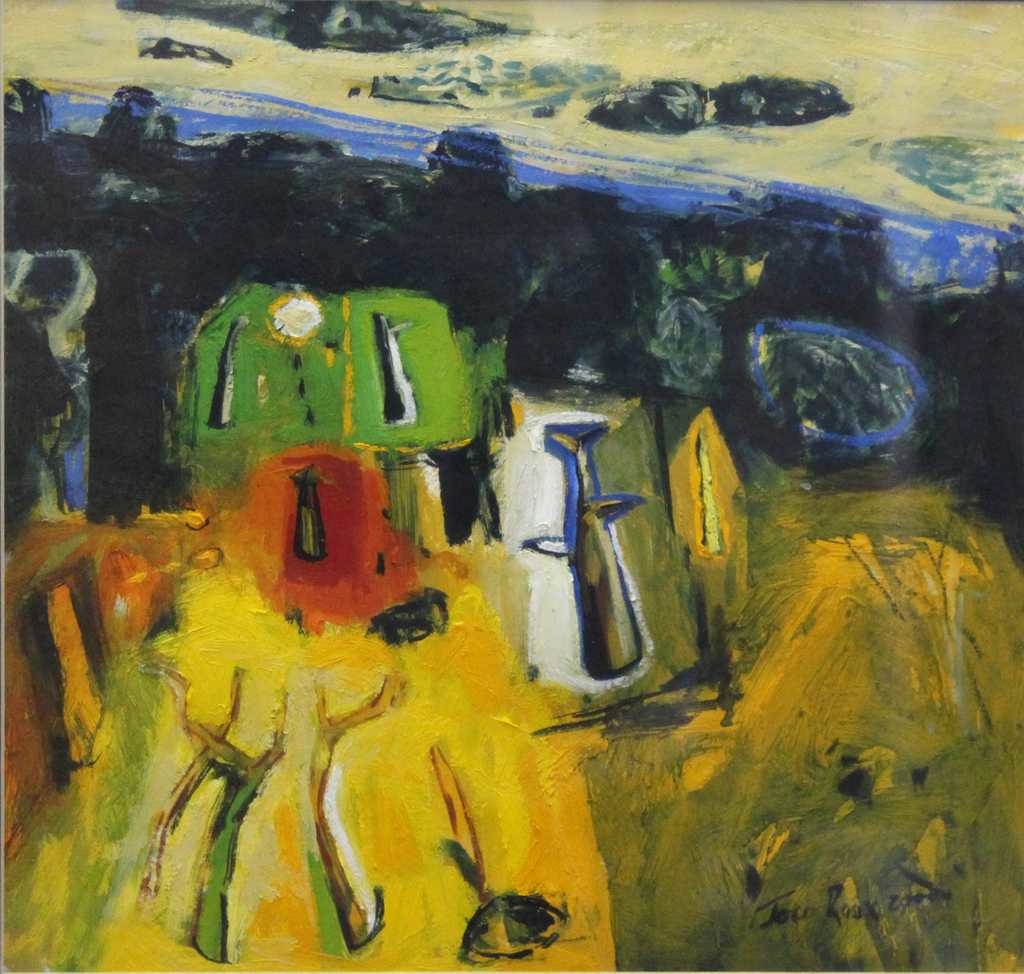 Jaco Roux | abstract forms in landscape (2000) | MutualArt
