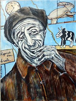 Hommage à Petit Pierre, portrait de Pierre Avezard dit "Petit Pierre" - Jean-françois Veillard