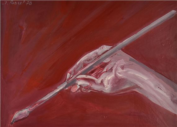 The brush, the hand of the artist