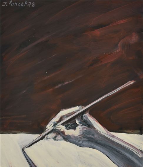 The pen, the artist's hand