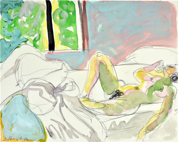 Reclining Nude by Jacques Poncet, 1976