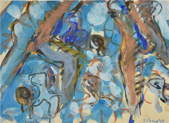 Bathers by Jacques Poncet, 1969