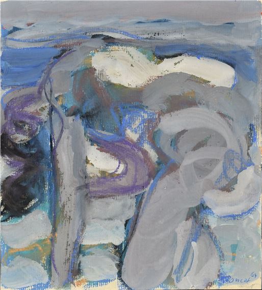 Kneeling Nude by Jacques Poncet, 1964